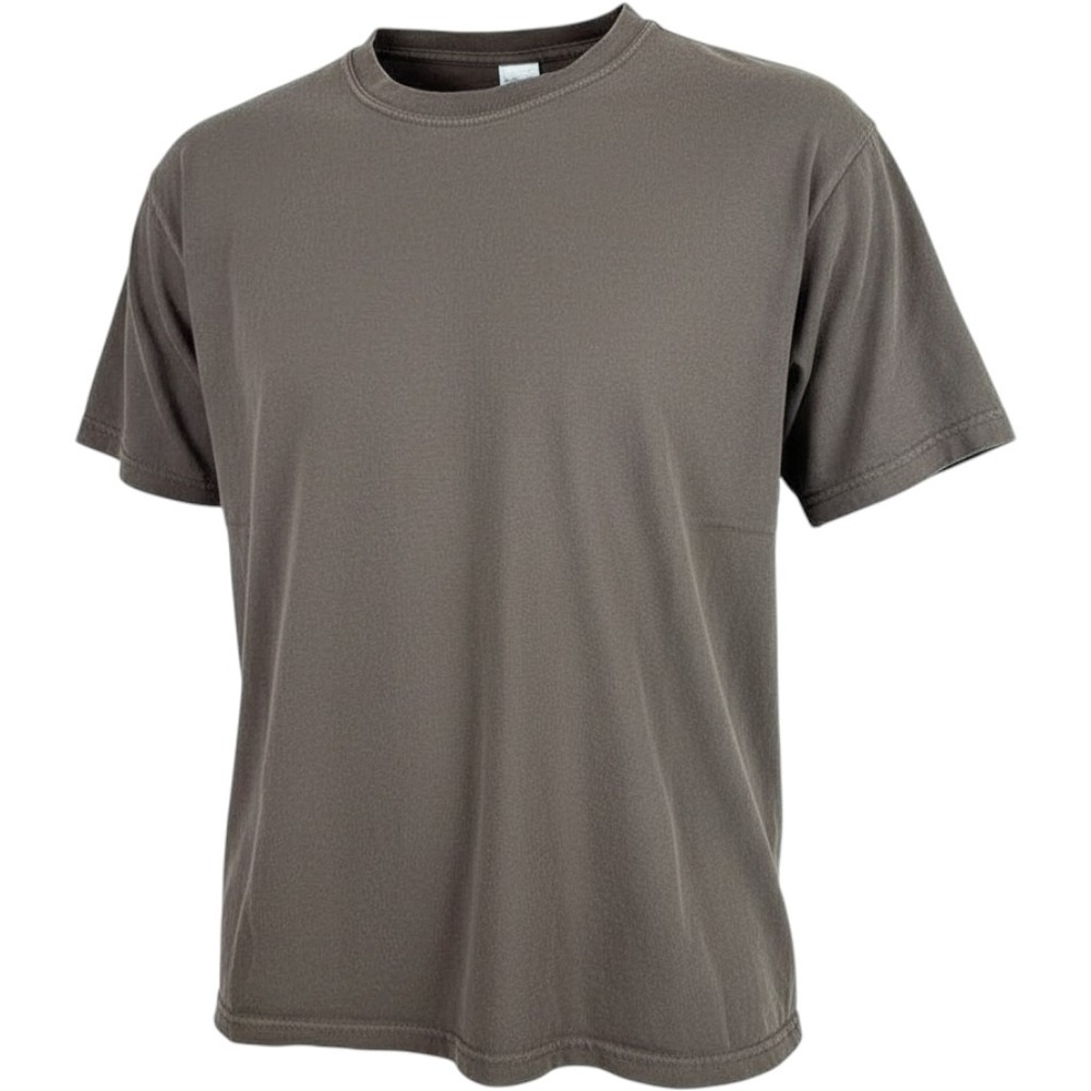 Shaka Wear Super Max Heavy T-Shirt XL Brown Garment Dye Streetwear Raw Hem Boxy